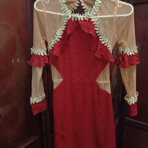 For Love & Lemons Lille Ruffled Dress NWT XS - Picture 16 of 16